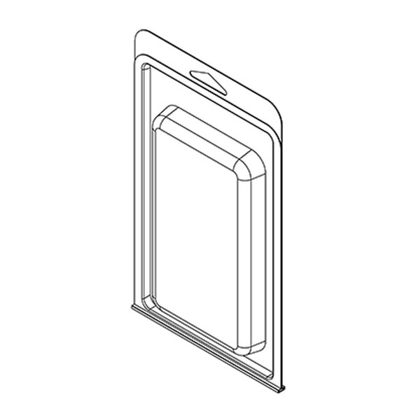 Visipak Thermoform-CLAMSHELL-#408-8.250-4.938-5.594-3.188-0.625-0.020-CLEAR, 300PK 408TF